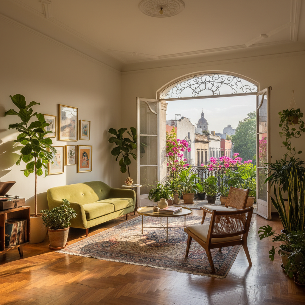 Typical Condesa Art Deco Interior